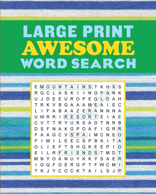  Large Print Awesome Word Search