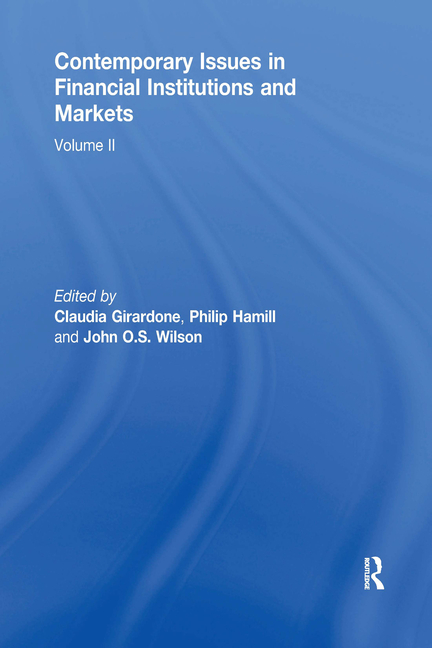 Contemporary Issues in Financial Institutions and Markets: Volume II