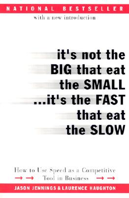  It's Not the Big That Eat the Small...It's the Fast That Eat the Slow: How to Use Speed as a Competitive Tool in Business