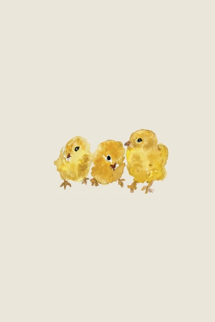 Three Baby Chicks - A Poetose Notebook (50 pages/25 sheets)