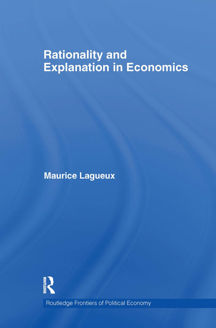  Rationality and Explanation in Economics