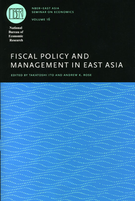  Fiscal Policy and Management in East Asia: Volume 16