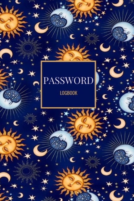 Password Logbook: Dark Grey Silver Gold Geometric Email Password Organizer with Alphabetical Tabs, P