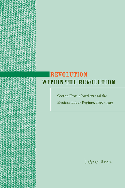  Revolution Within the Revolution: Cotton Textile Workers and the Mexican Labor Regime, 1910-1923