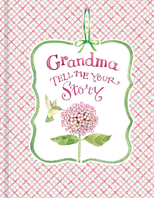  Grandma Tell Me Your Story - Keepsake Journal (Hummingbird & Hydrangea Cover) (Pink - Hummingbird & Hydrangea)