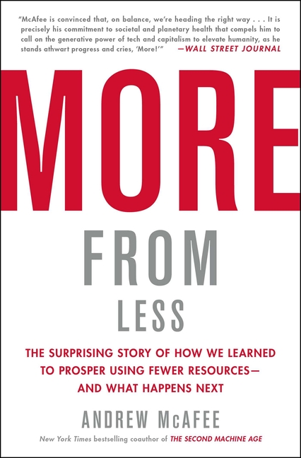  More from Less: The Surprising Story of How We Learned to Prosper Using Fewer Resources--And What Happens Next