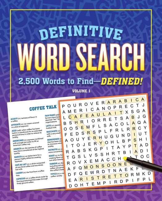  Definitive Word Search Volume 1: 2,500 Words to Find--Defined