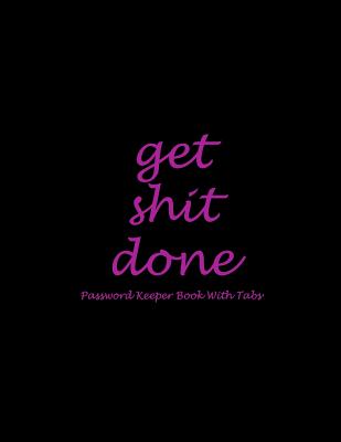Get Shit Done: Technical Sketchbook: Pink Black Letters, 5 Degree Polar Coordinates 120 Pages Large 
