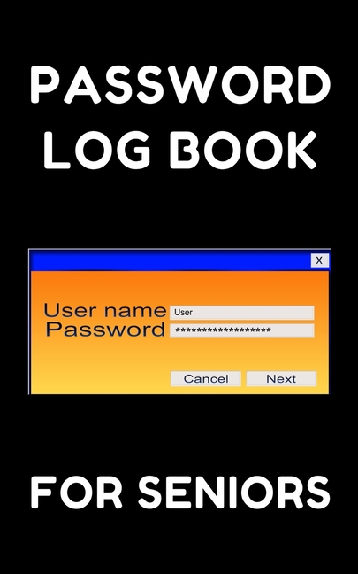  Password Log Book For Seniors: Handy Pocket Size Large Print Internet Password Organizer Logbook