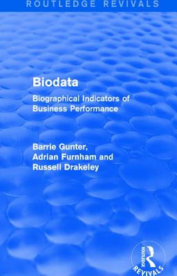  Biodata (Routledge Revivals): Biographical Indicators of Business Performance