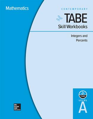 Tabe Skill Workbooks Level A: Integers and Percents - 10 Pack