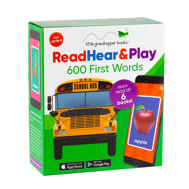  Read Hear & Play: 600 First Words (6 First Word Books )