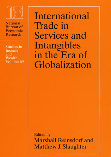  International Trade in Services and Intangibles in the Era of Globalization: Volume 69